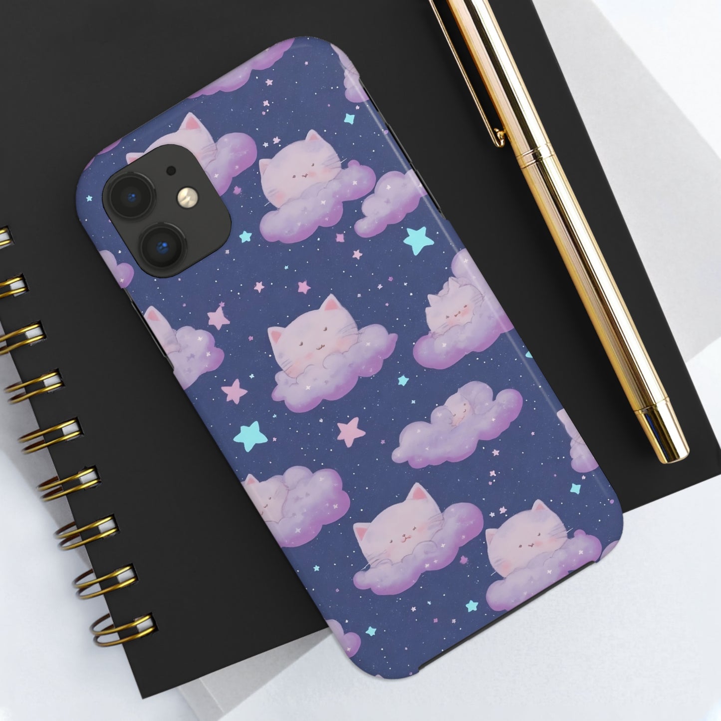 "Purrfect Paradise Sky" iPhone Tough Case