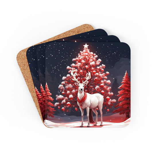 Arctic Night Corkwood Coaster 4pc. Set