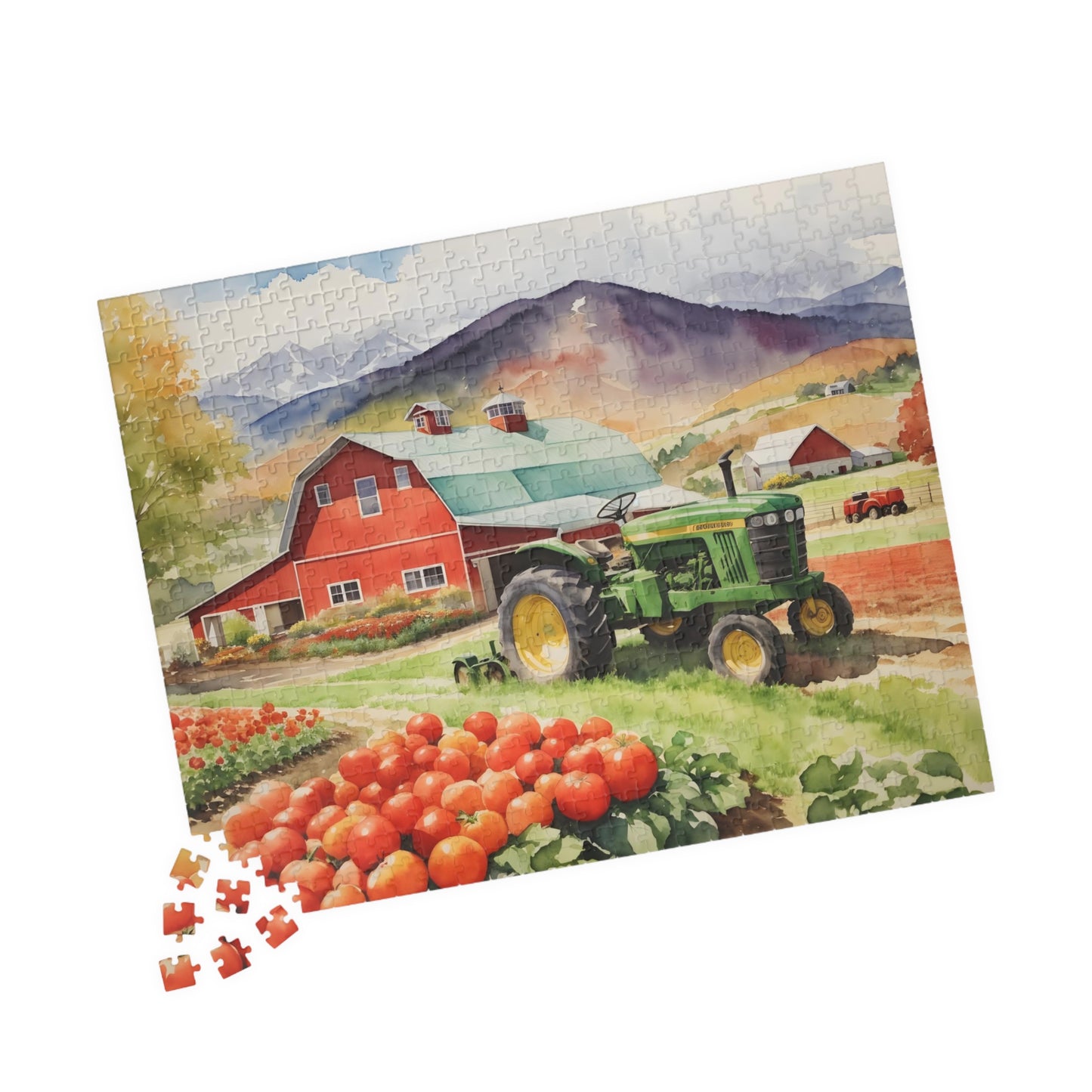 Mountain Barnscape Puzzle (110, 252, 520-piece)