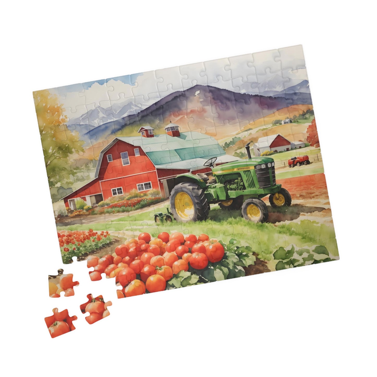 Mountain Barnscape Puzzle (110, 252, 520-piece)