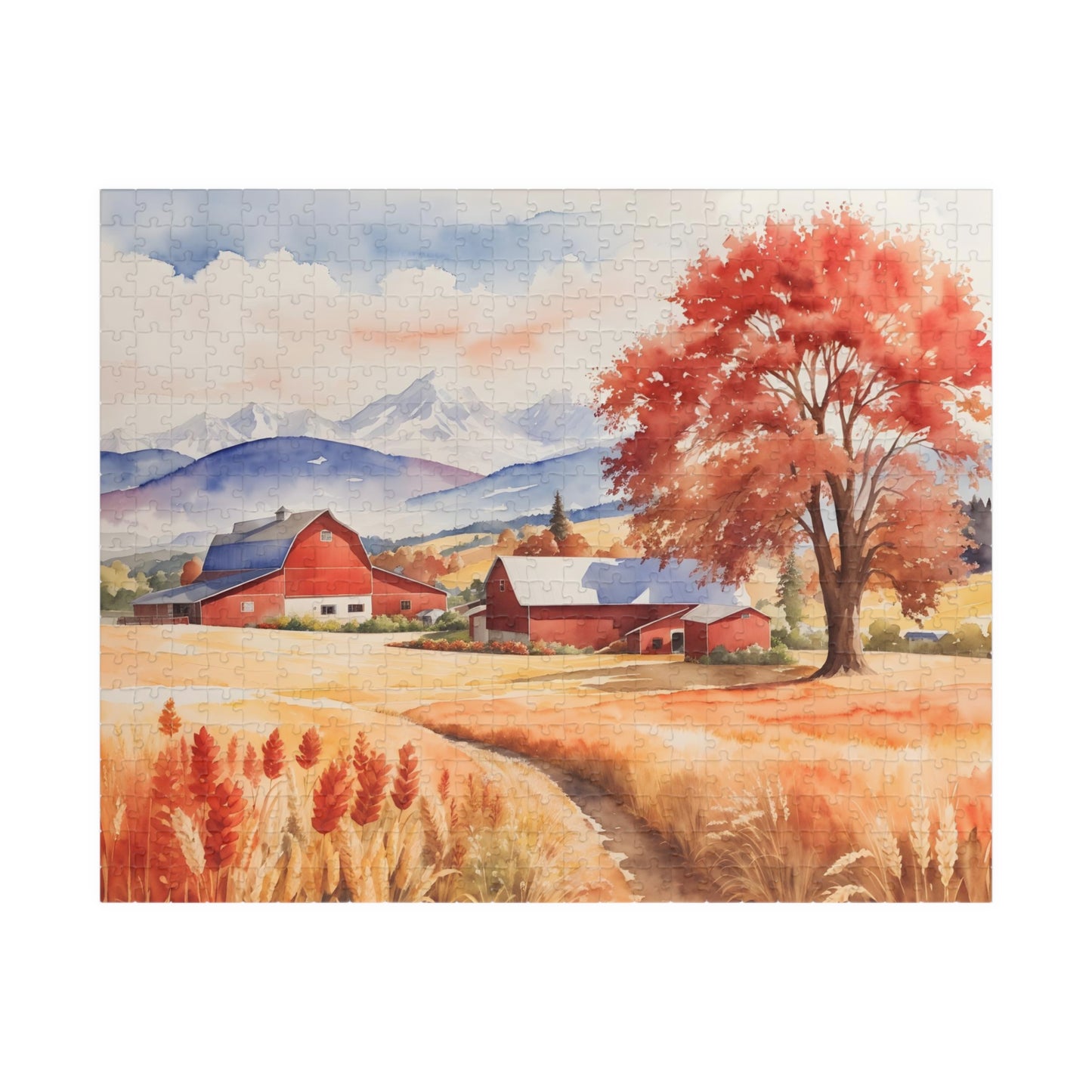 Fall Harvest Retreat Puzzle (110, 252, 520-piece)