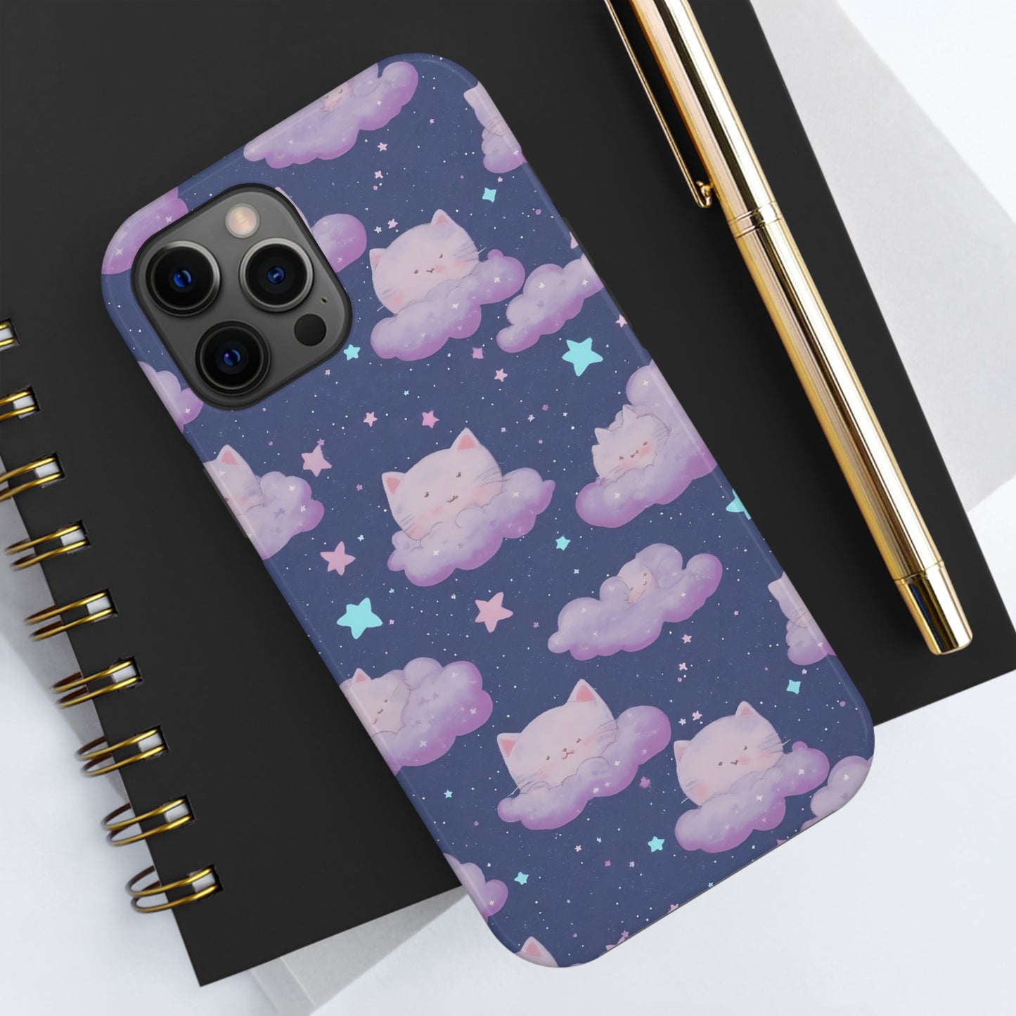 "Purrfect Paradise Sky" iPhone Tough Case