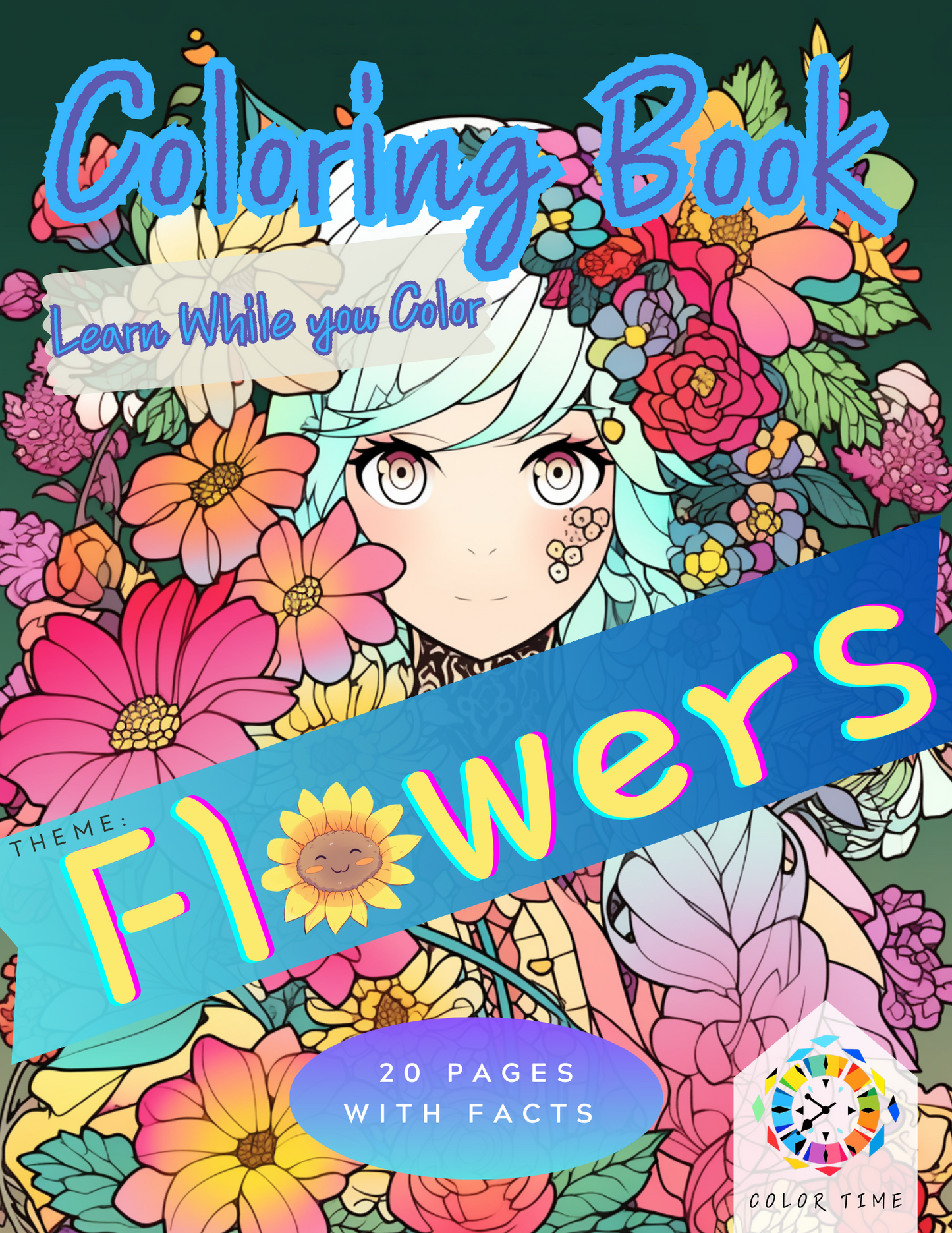 Coloring Book Theme: Flowers {Digital Download}