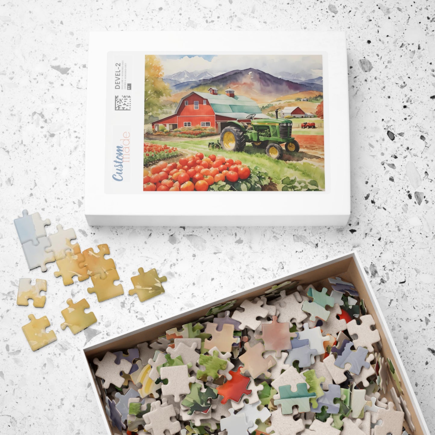 Mountain Barnscape Puzzle (110, 252, 520-piece)