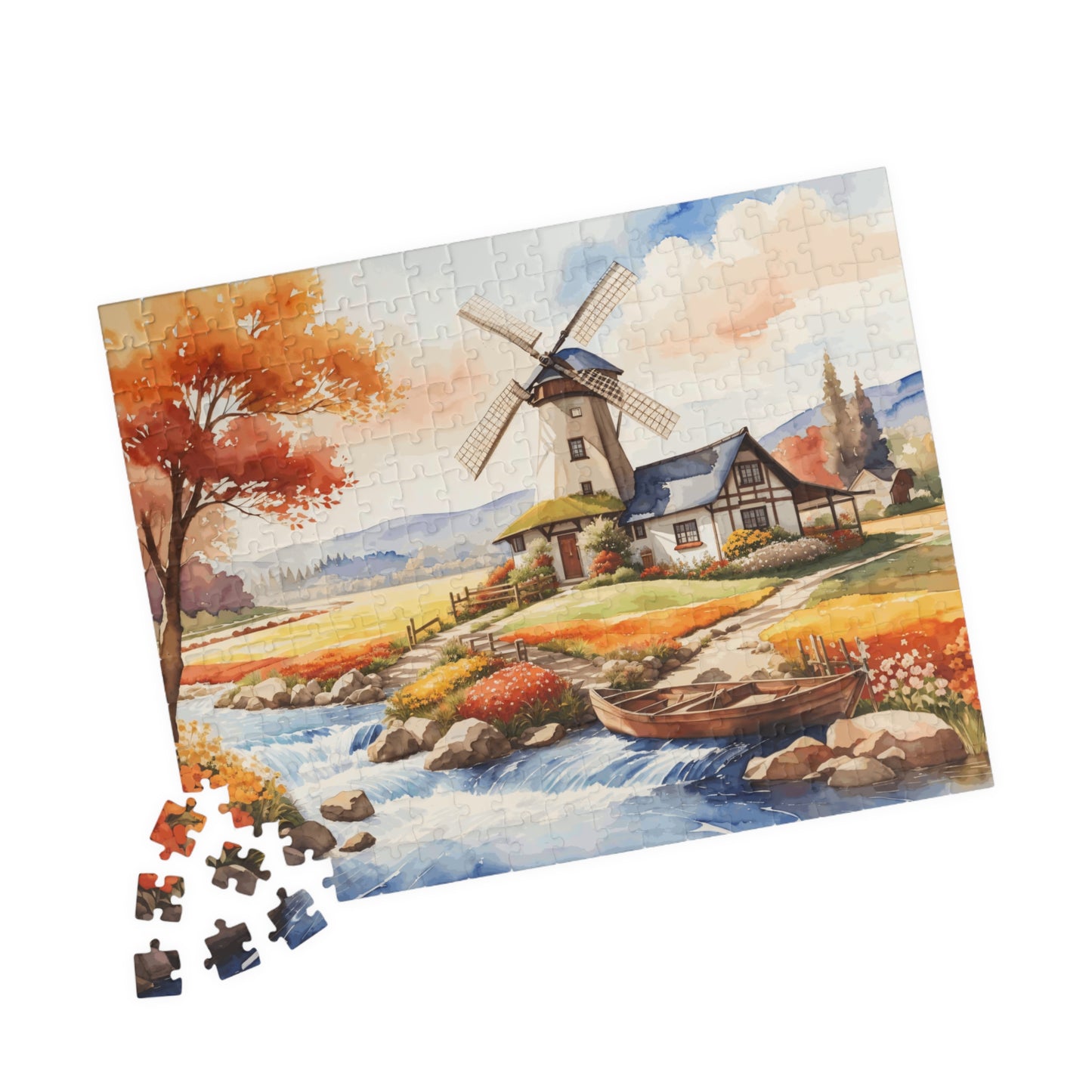 Lakeside Farmhouse Puzzle (110, 252, 520-piece)