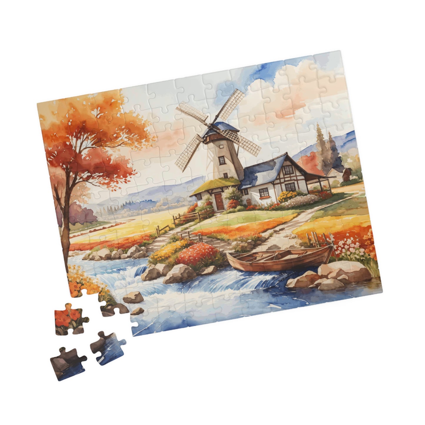 Lakeside Farmhouse Puzzle (110, 252, 520-piece)