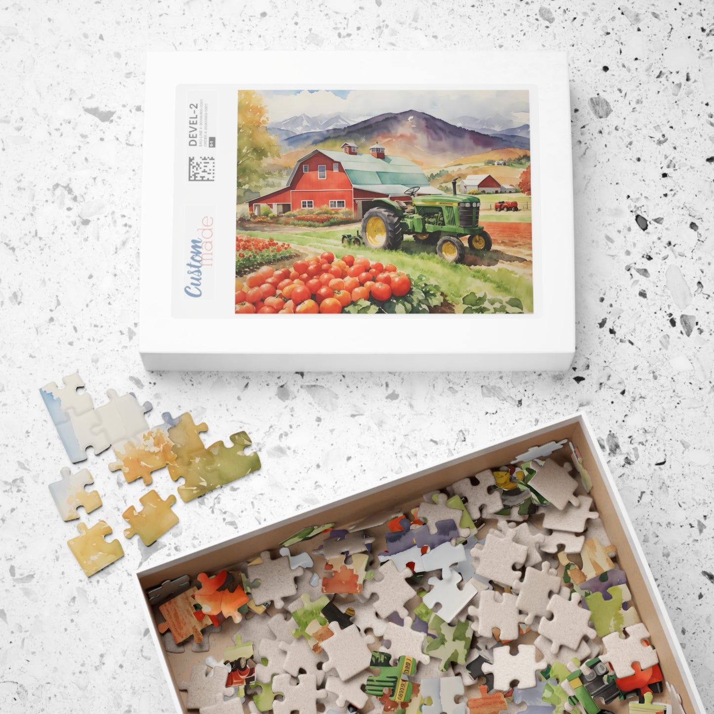 Mountain Barnscape Puzzle (110, 252, 520-piece)