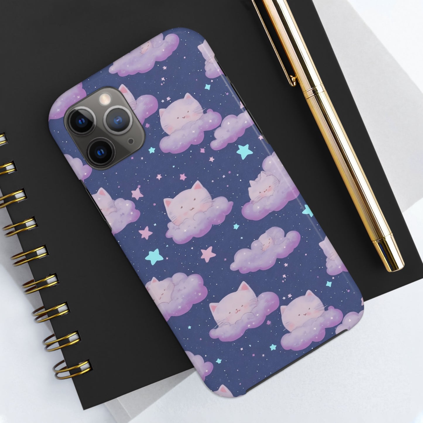 "Purrfect Paradise Sky" iPhone Tough Case