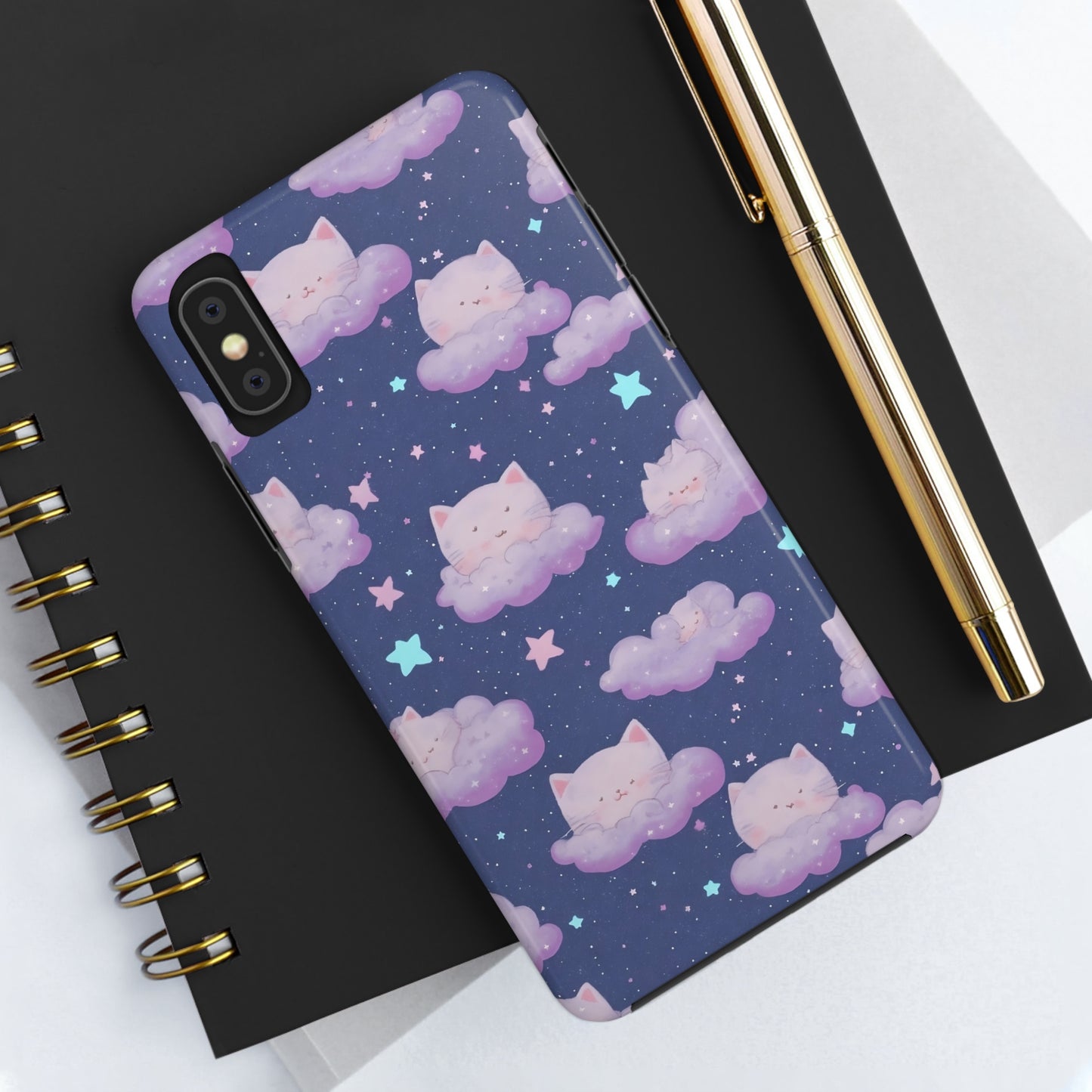 "Purrfect Paradise Sky" iPhone Tough Case