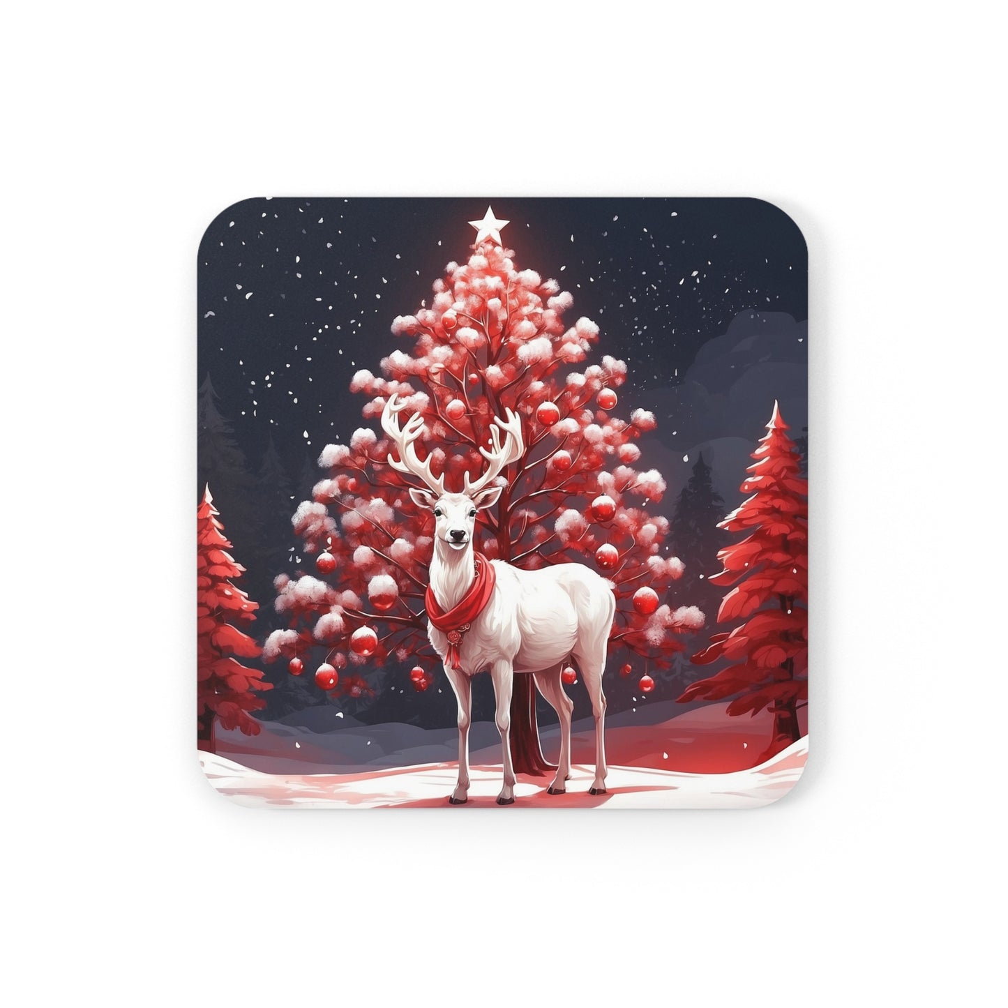 Arctic Night Corkwood Coaster 4pc. Set