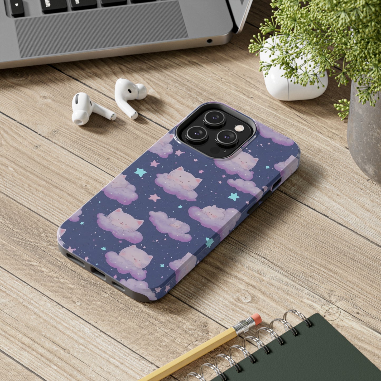 "Purrfect Paradise Sky" iPhone Tough Case