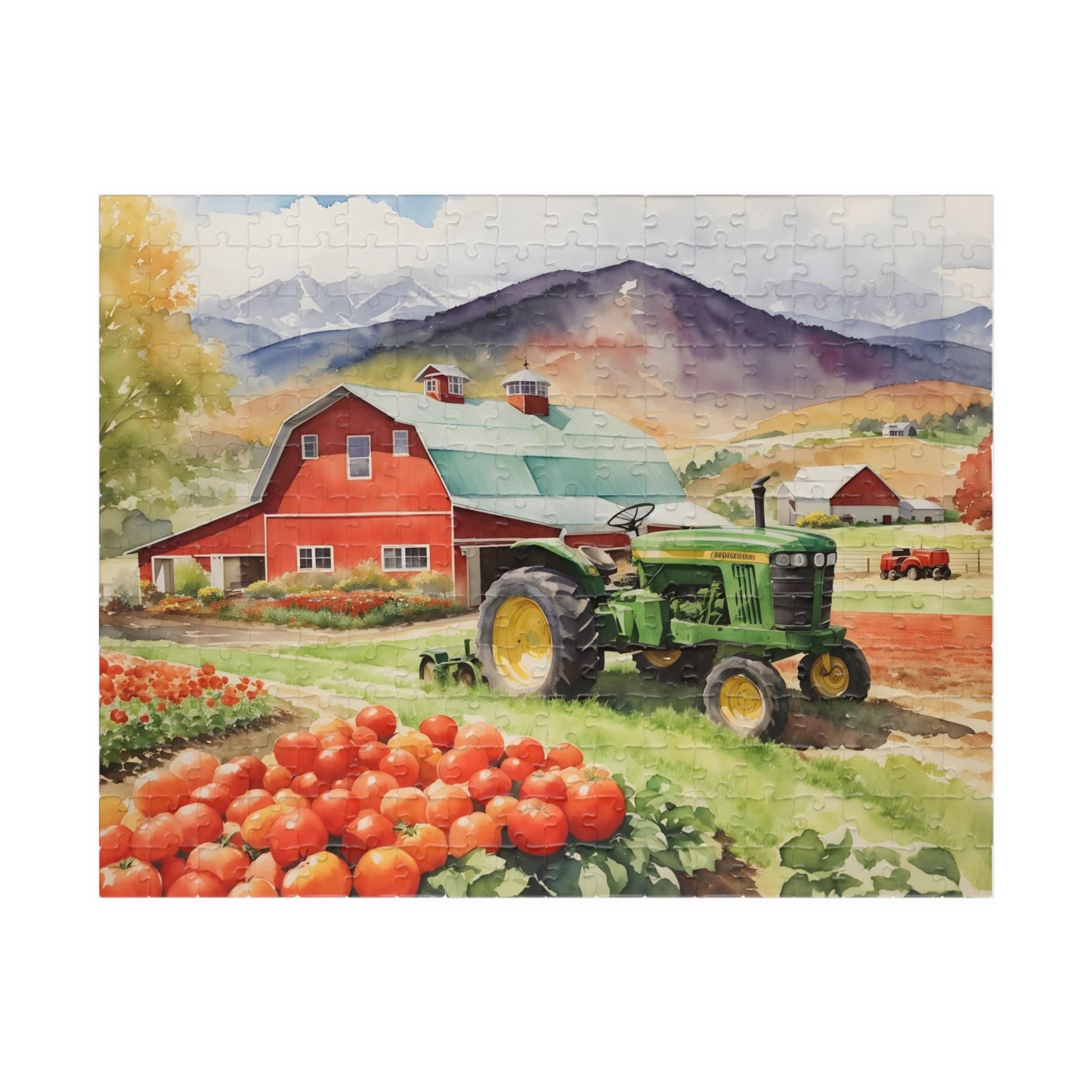 Mountain Barnscape Puzzle (110, 252, 520-piece)