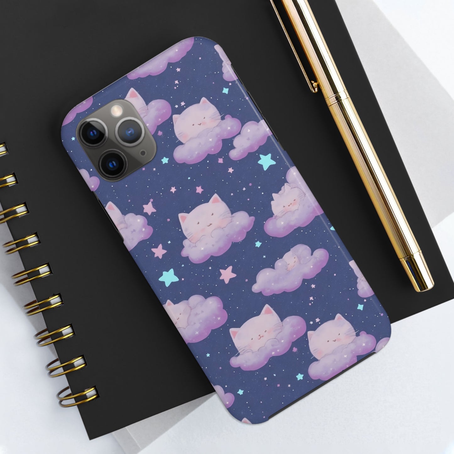 "Purrfect Paradise Sky" iPhone Tough Case