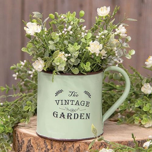 Metal Vintage Garden Mug