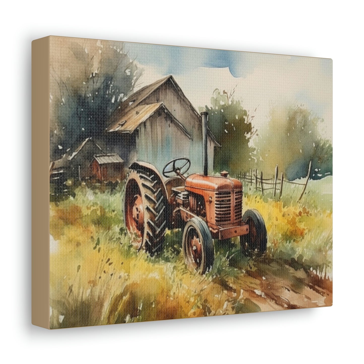 Farm Tractor 10" x 8" Wall Art