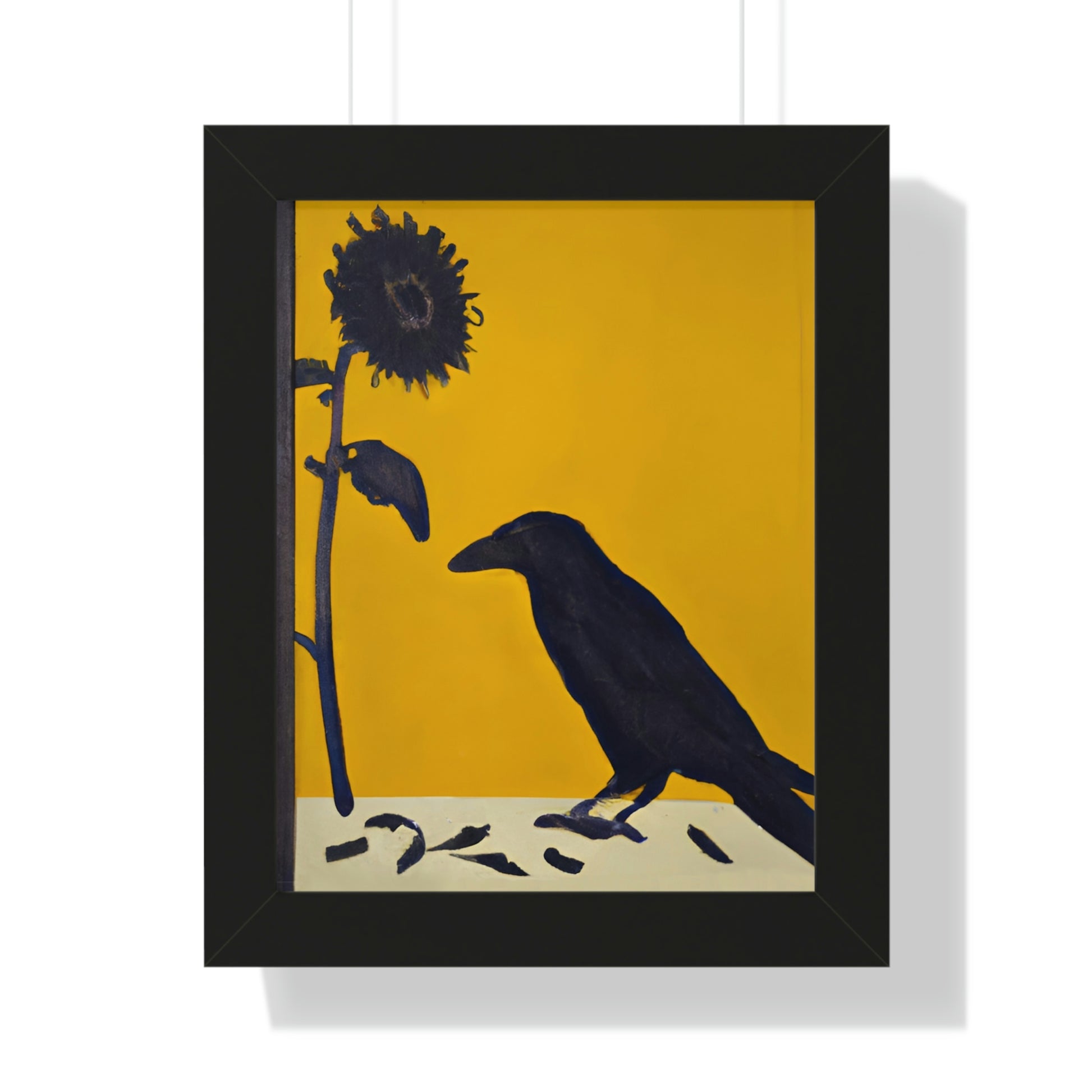 Original Art, Crow & Flower