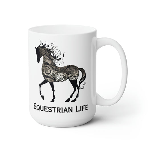 Coffe mug with unique horse