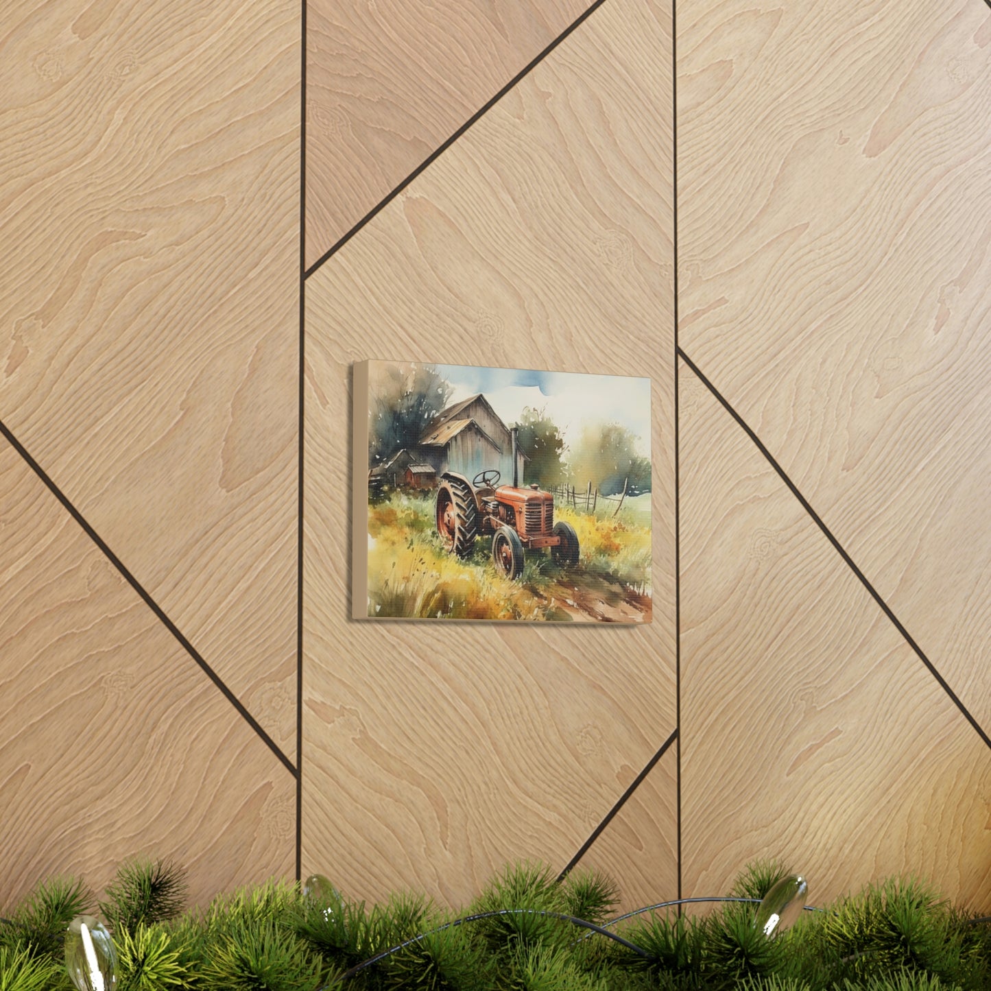 Farm Tractor 10" x 8" Wall Art